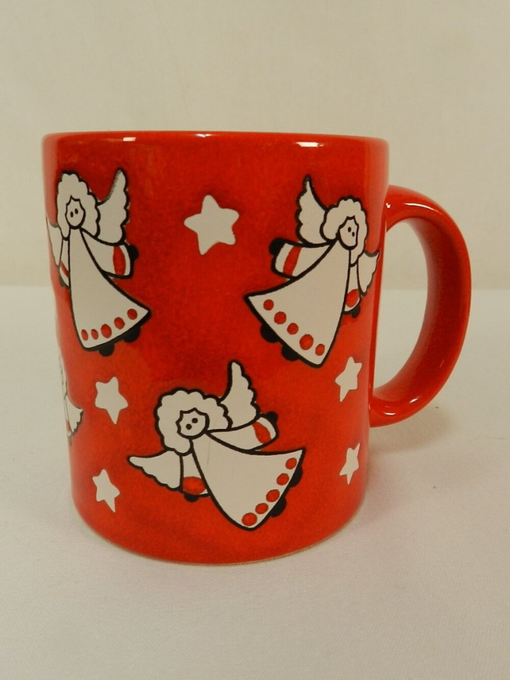 Waechtersbach Angel Christmas Vintage red mug cup made in Germany Holidays